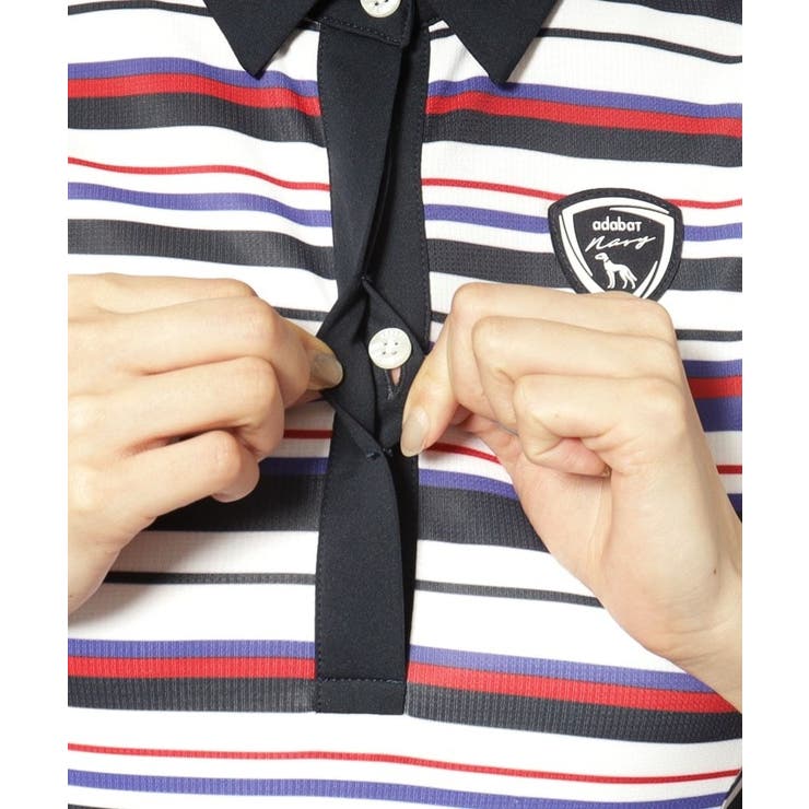 吸水速乾 接触冷感 ボーダーコンビワンピース | adabat | 詳細画像20 