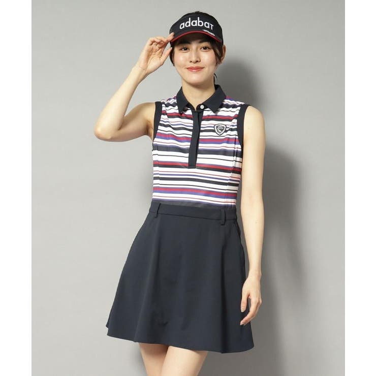 吸水速乾 接触冷感 ボーダーコンビワンピース | adabat | 詳細画像7 