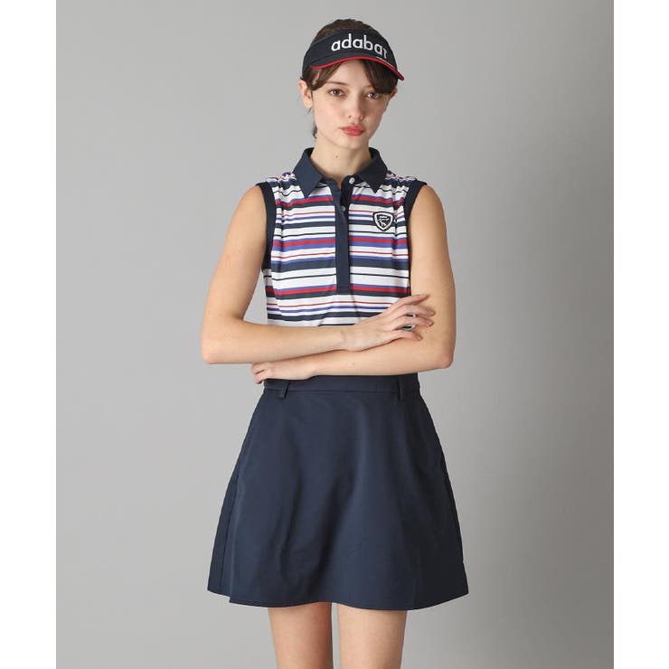 吸水速乾 接触冷感 ボーダーコンビワンピース | adabat | 詳細画像2 