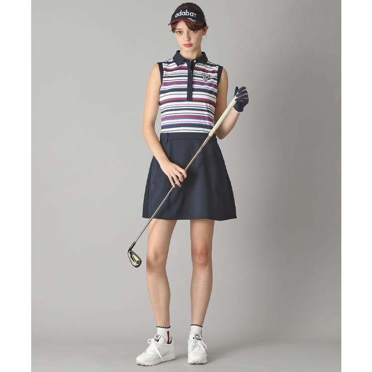 吸水速乾 接触冷感 ボーダーコンビワンピース | adabat | 詳細画像6 