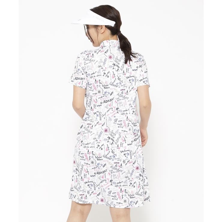 UVカット/吸水速乾 クールコアサマープリントワンピース | adabat | 詳細画像6 