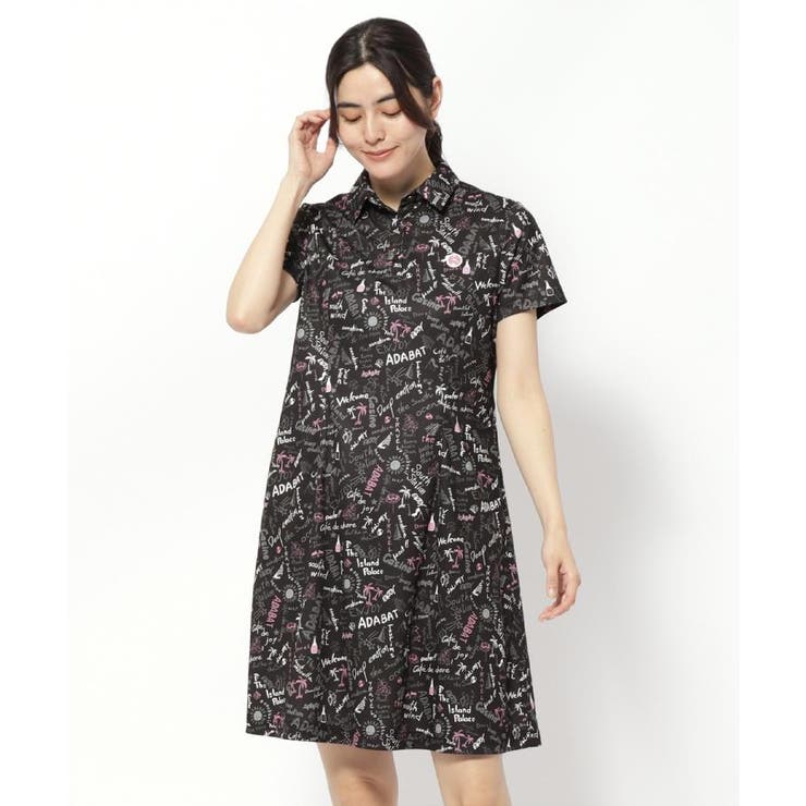 UVカット/吸水速乾 クールコアサマープリントワンピース | adabat | 詳細画像1 