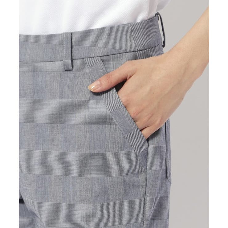 UVカット/接触冷感 クールタッチグレンチェックストレートパンツ | adabat | 詳細画像9 