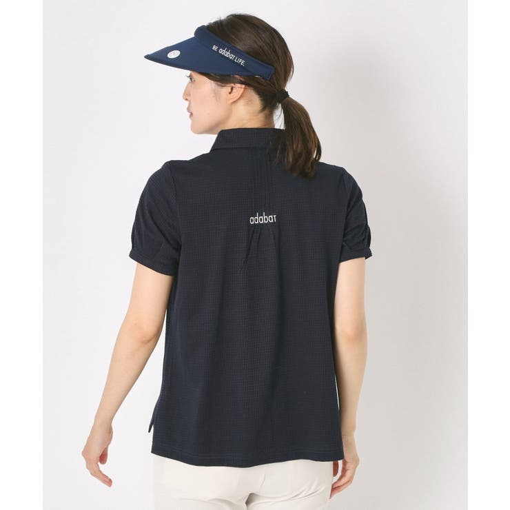 【吸水速乾】千鳥ジャカードポロシャツ | adabat | 詳細画像1 