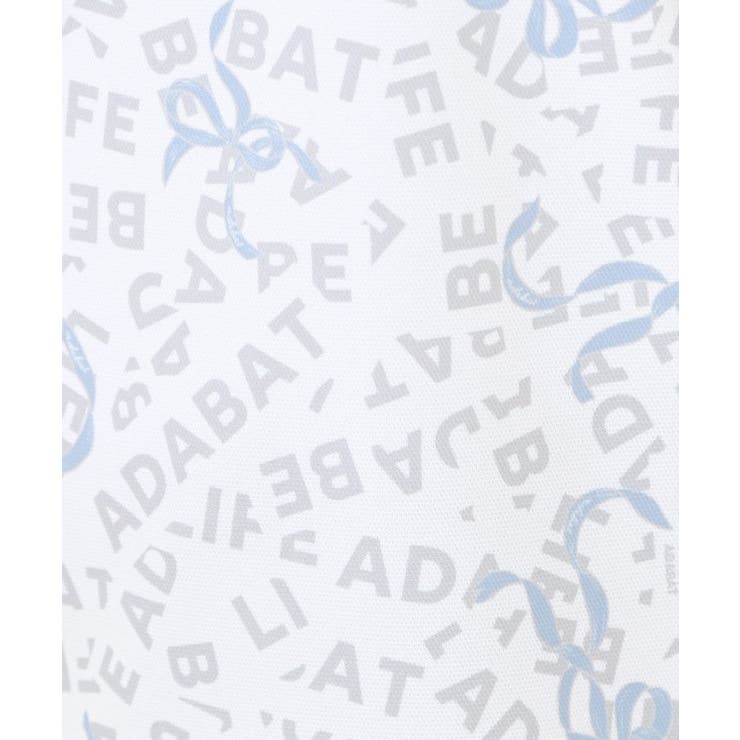 【吸水速乾】リボンロゴプリントポロシャツ | adabat | 詳細画像5 