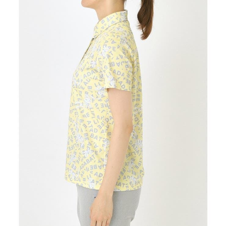 【吸水速乾】リボンロゴプリントポロシャツ | adabat | 詳細画像11 