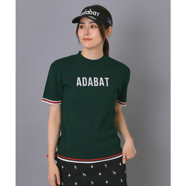 【ADABAT NAVY】フロントロゴワイドリブモックニット | adabat | 詳細画像7 