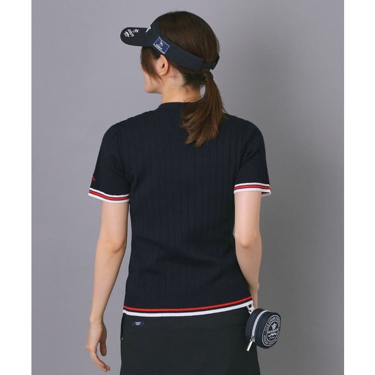 【ADABAT NAVY】フロントロゴワイドリブモックニット | adabat | 詳細画像14 