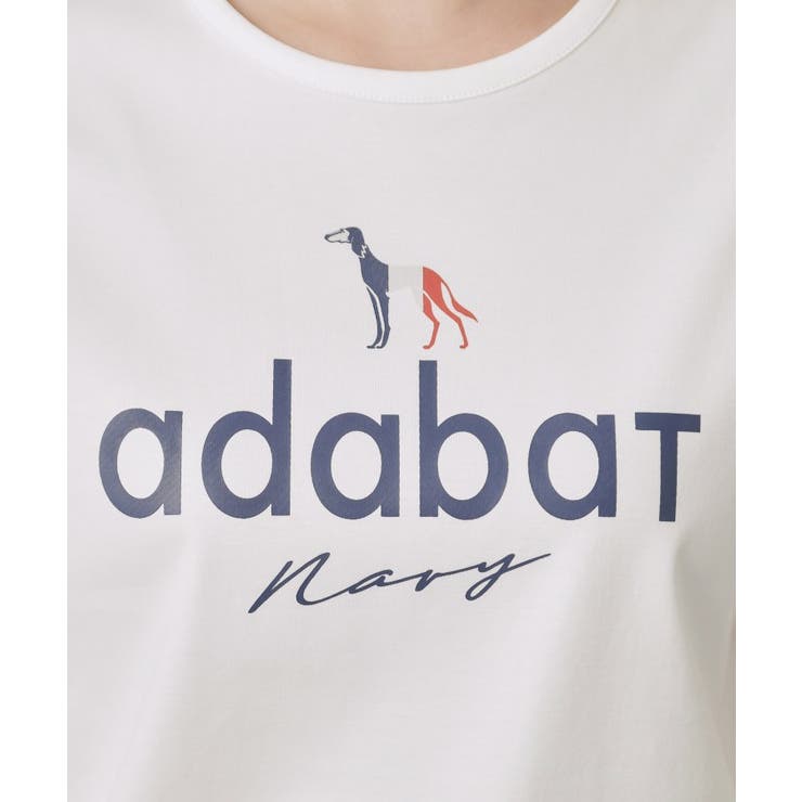 【ADABAT NAVY】接触冷感/抗菌防臭/消臭 アイスクリアコットンロゴT | adabat | 詳細画像7 