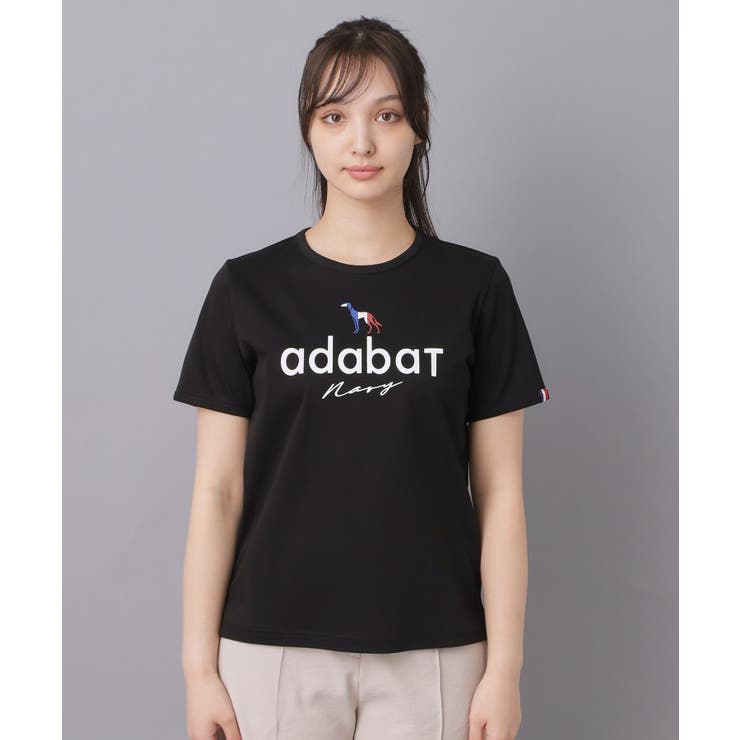 【ADABAT NAVY】接触冷感/抗菌防臭/消臭 アイスクリアコットンロゴT | adabat | 詳細画像18 