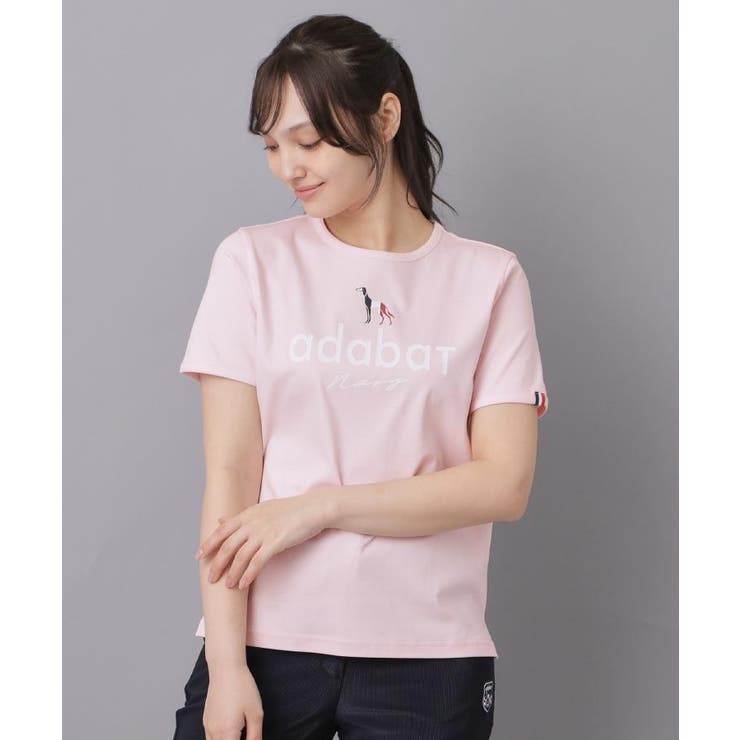 【ADABAT NAVY】接触冷感/抗菌防臭/消臭 アイスクリアコットンロゴT | adabat | 詳細画像13 