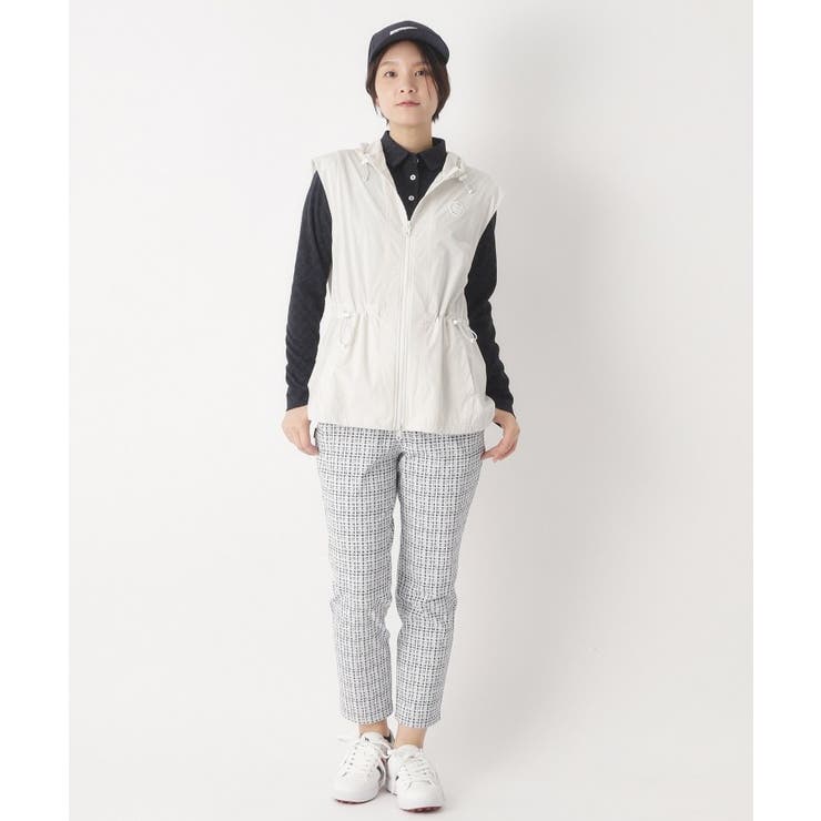 【撥水】ジップフーディーロングベスト | adabat | 詳細画像2 