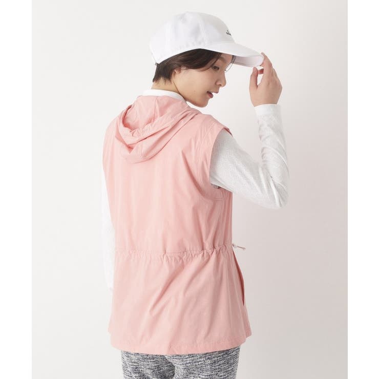 【撥水】ジップフーディーロングベスト | adabat | 詳細画像5 