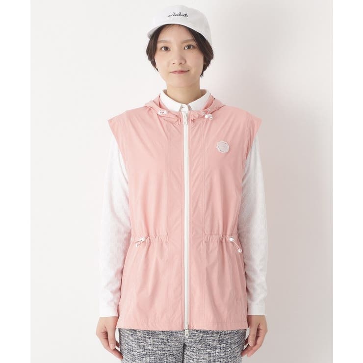 【撥水】ジップフーディーロングベスト | adabat | 詳細画像9 
