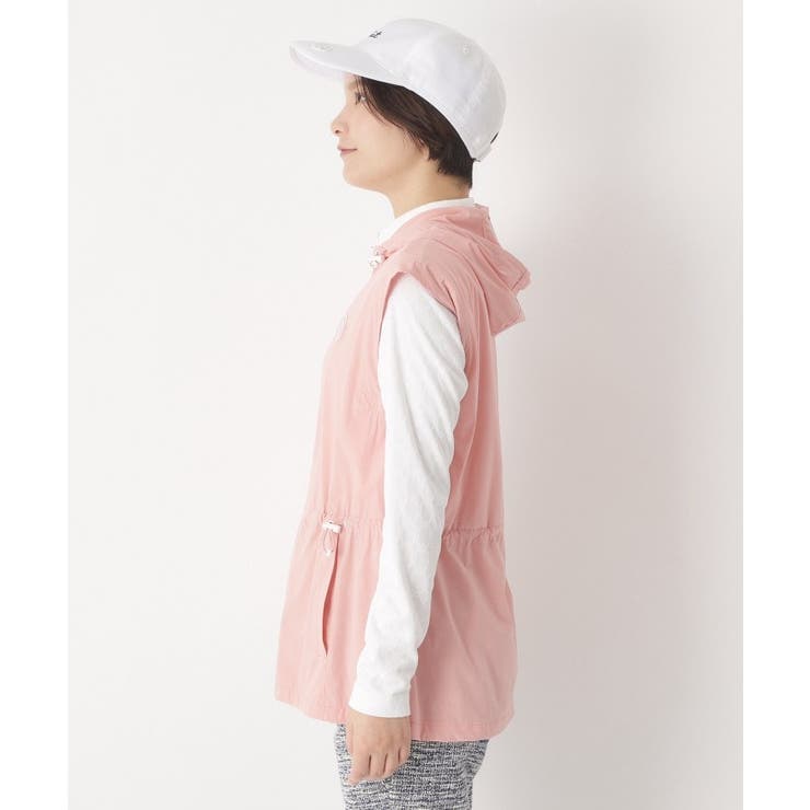 【撥水】ジップフーディーロングベスト | adabat | 詳細画像10 