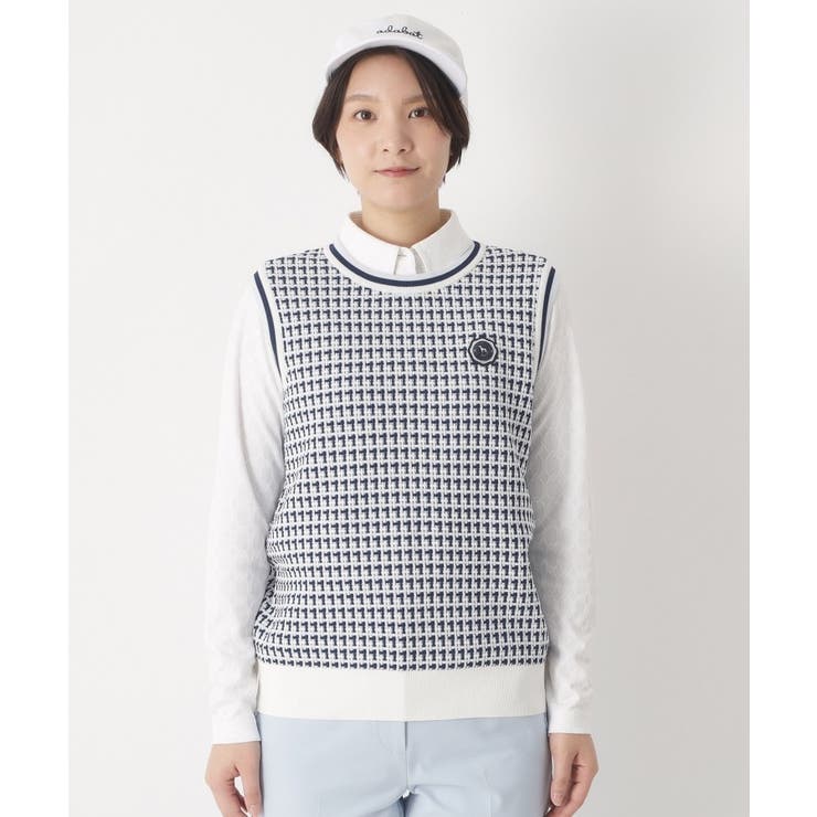 サマーツイードニットベスト | adabat | 詳細画像9 