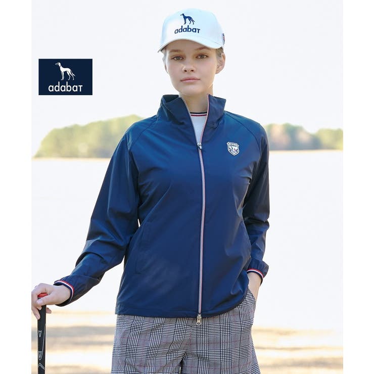 ネイビー(094) | 【ADABAT NAVY】撥水ライトタフタジップブルゾン | adabat
