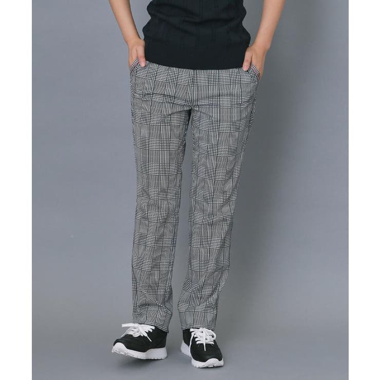 【ADABAT NAVY】クールチェックプリントテーパードパンツ | adabat | 詳細画像15 