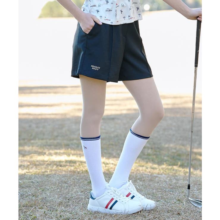 【ADABAT NAVY】UVストレッチツイルキュロット | adabat | 詳細画像2 