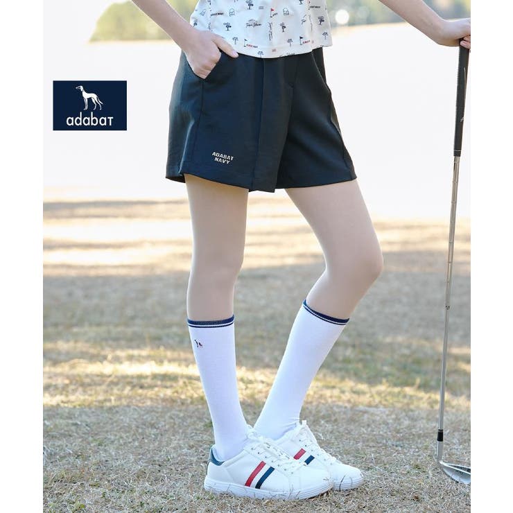 ブラック(019) | 【ADABAT NAVY】UVストレッチツイルキュロット | adabat