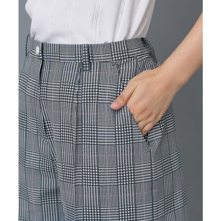 【ADABAT NAVY】クールチェックプリントキュロット | adabat | 詳細画像11 