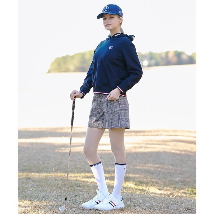 【ADABAT NAVY】クールチェックプリントキュロット | adabat | 詳細画像4 