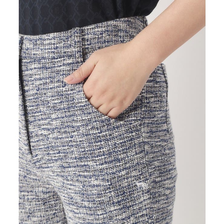 スラブツイードジャージテーパードパンツ | adabat | 詳細画像12 