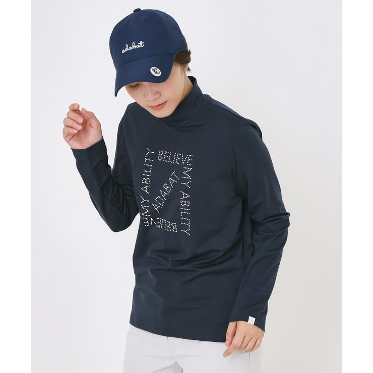 ドットロゴプリントモックネックプルオーバー | adabat | 詳細画像9 