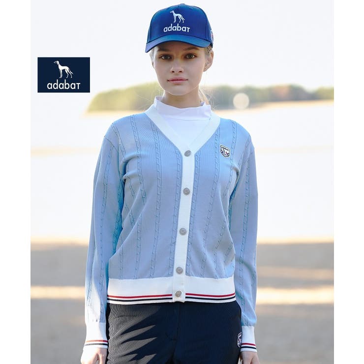 【ADABAT NAVY】ケーブルニットUVカーディガン | adabat | 詳細画像8 