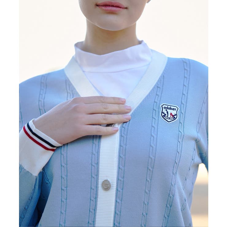 【ADABAT NAVY】ケーブルニットUVカーディガン | adabat | 詳細画像12 