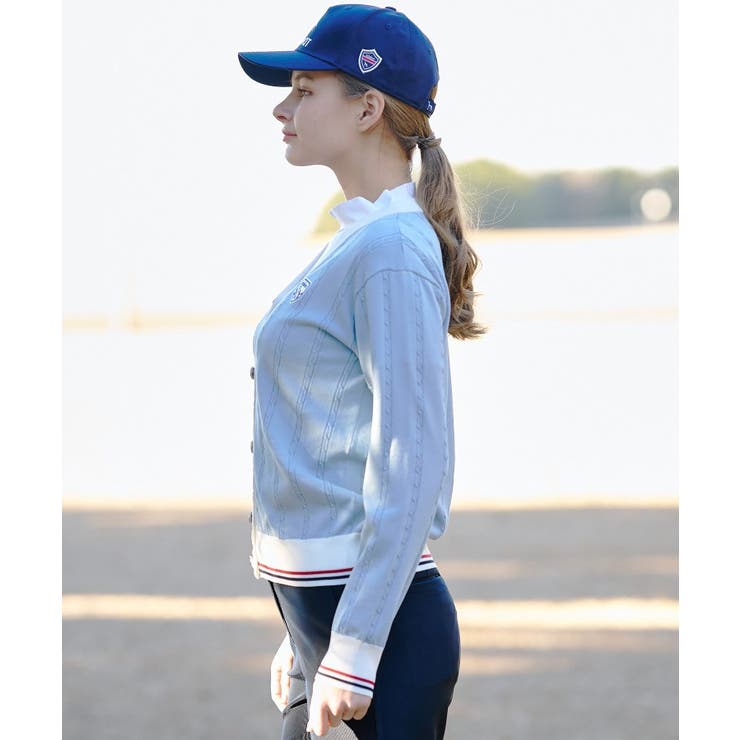 【ADABAT NAVY】ケーブルニットUVカーディガン | adabat | 詳細画像9 