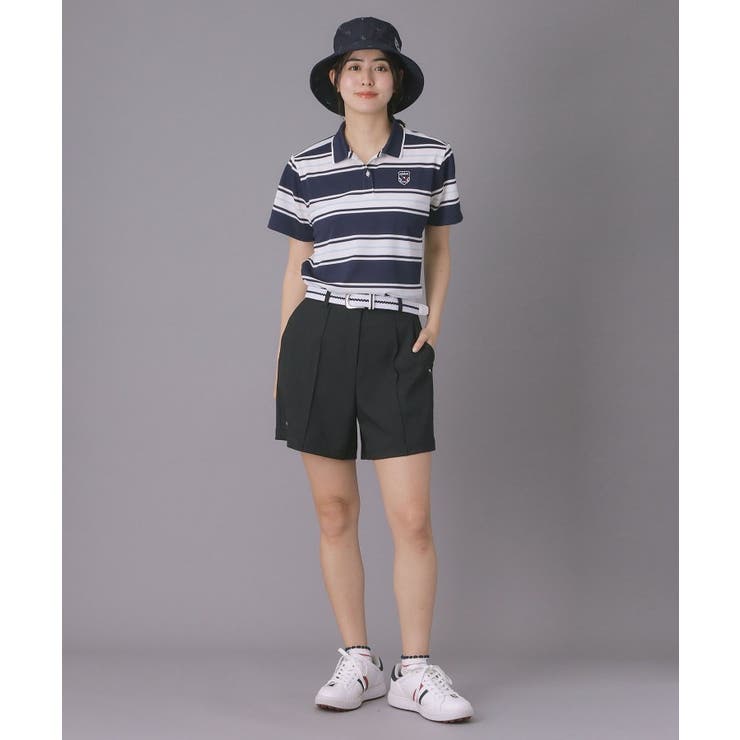 【ADABAT NAVY】ランダムボーダー半袖ポロシャツ | adabat | 詳細画像6 