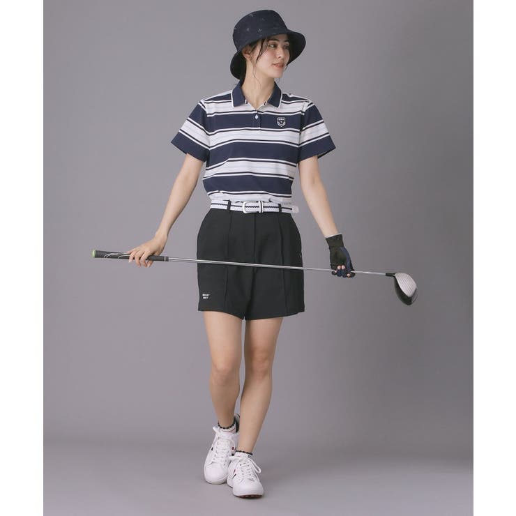 【ADABAT NAVY】ランダムボーダー半袖ポロシャツ | adabat | 詳細画像7 