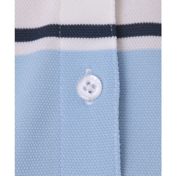 【ADABAT NAVY】ランダムボーダー半袖ポロシャツ | adabat | 詳細画像15 