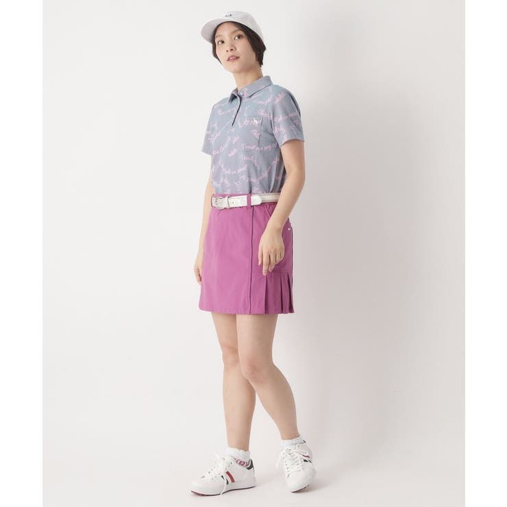 シャンブレープリント半袖ポロシャツ | adabat | 詳細画像2 