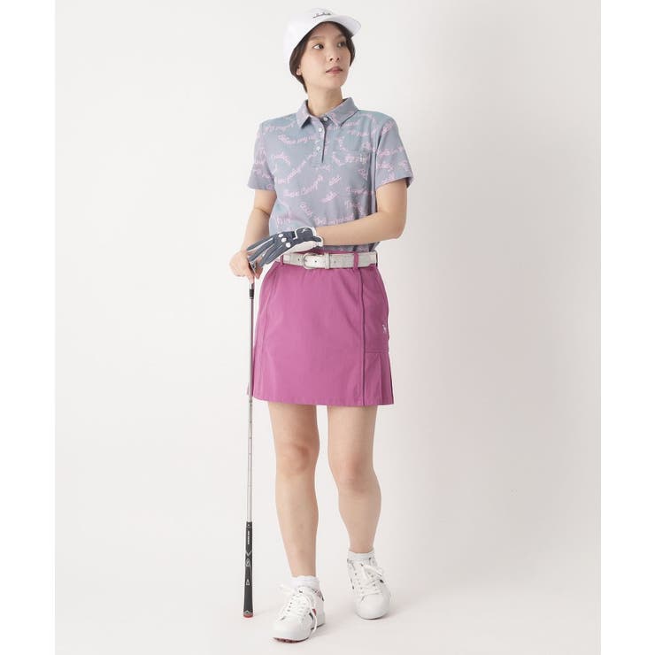 シャンブレープリント半袖ポロシャツ | adabat | 詳細画像3 