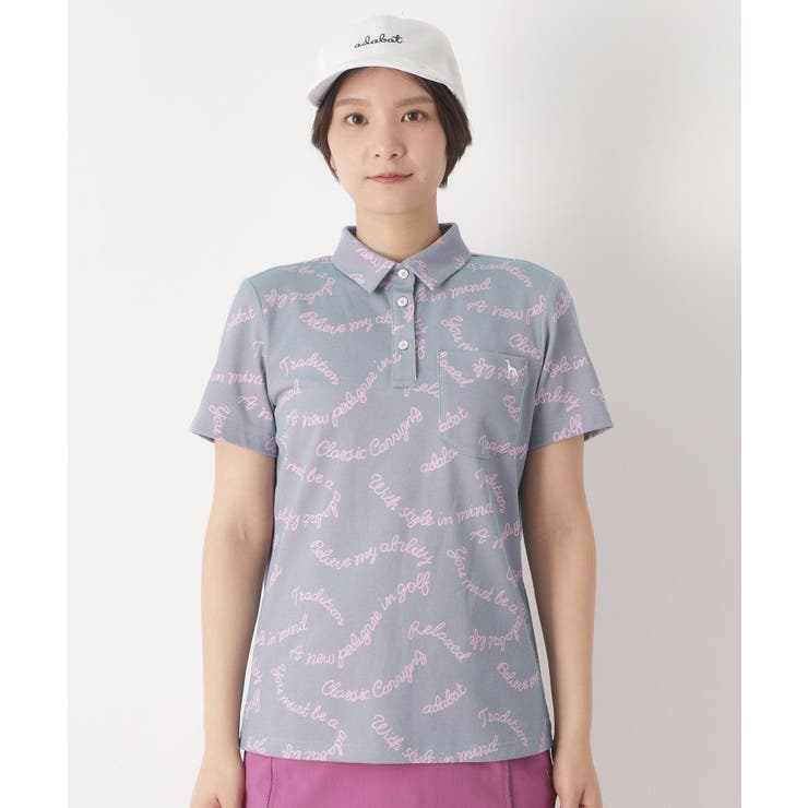 シャンブレープリント半袖ポロシャツ | adabat | 詳細画像9 