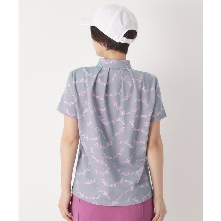 シャンブレープリント半袖ポロシャツ | adabat | 詳細画像11 