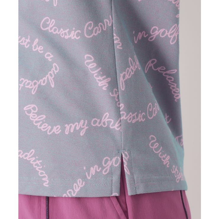 シャンブレープリント半袖ポロシャツ | adabat | 詳細画像14 