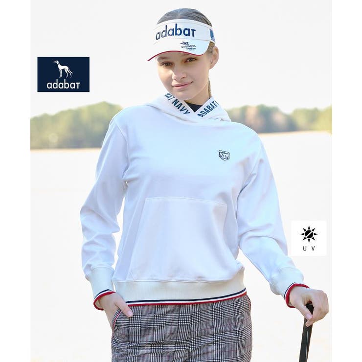 ホワイト(001) | 【ADABAT NAVY】UVポンチプルオーバーフーディ | adabat