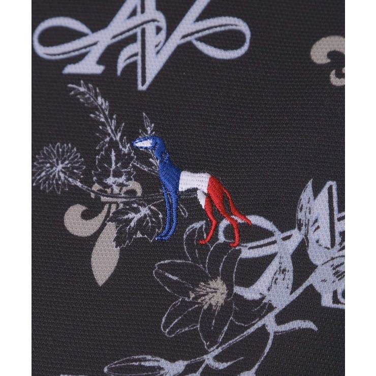 【ADABAT NAVY】ロゴモノグラムプリント半袖ポロシャツ | adabat | 詳細画像10 