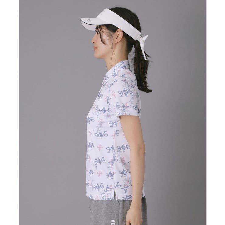 【ADABAT NAVY】ロゴモノグラムプリント半袖ポロシャツ | adabat | 詳細画像12 