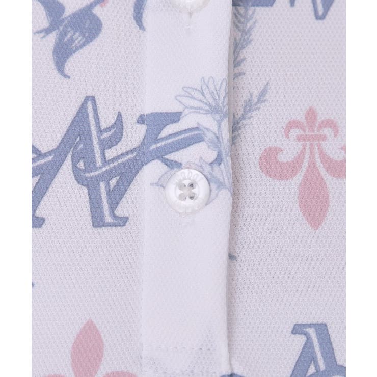 【ADABAT NAVY】ロゴモノグラムプリント半袖ポロシャツ | adabat | 詳細画像17 