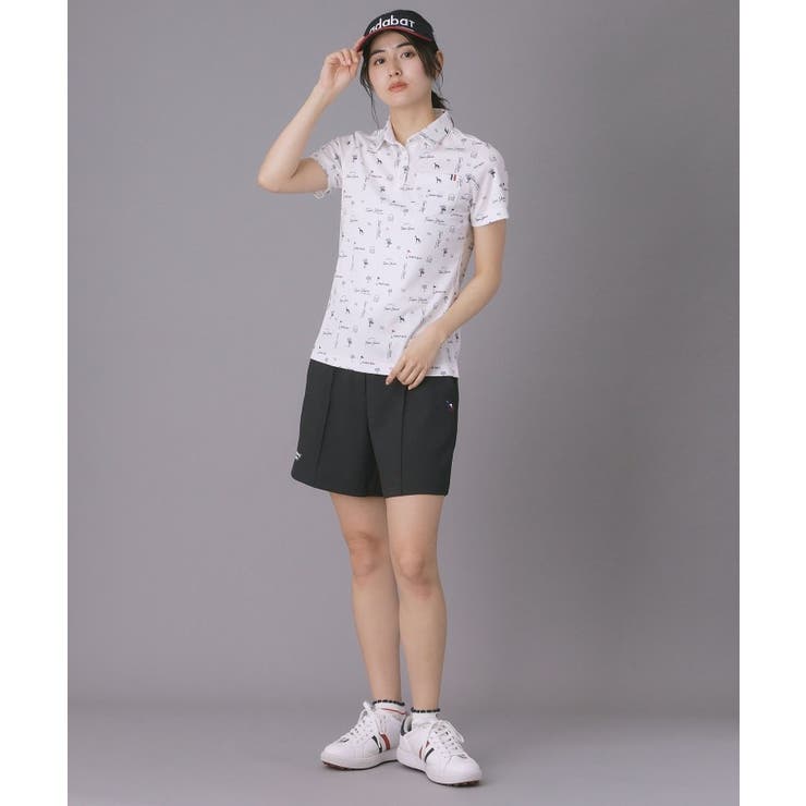 【ADABAT NAVY】ロゴサマープリント半袖ポロシャツ | adabat | 詳細画像3 