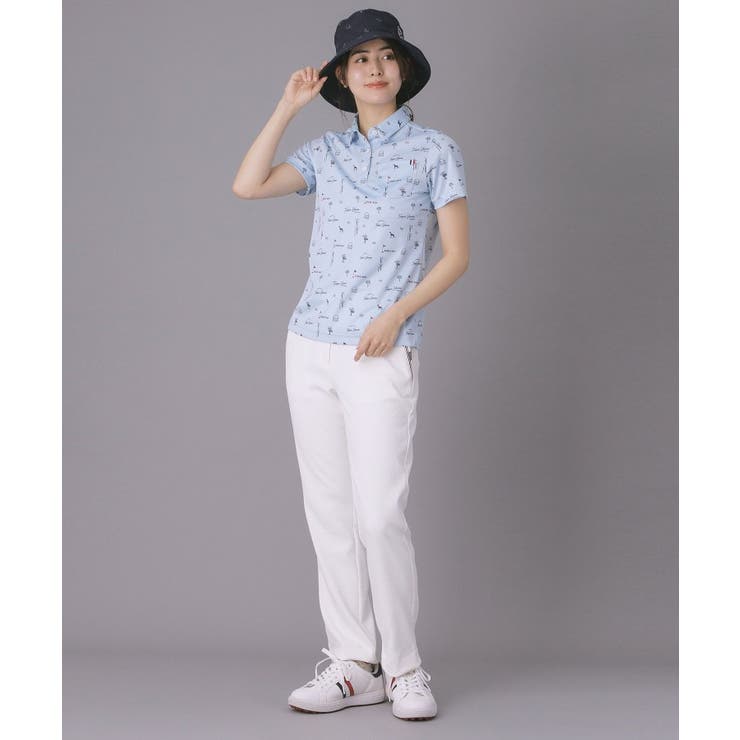 【ADABAT NAVY】ロゴサマープリント半袖ポロシャツ | adabat | 詳細画像8 