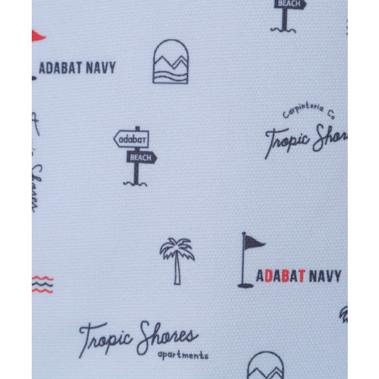 【ADABAT NAVY】ロゴサマープリント半袖ポロシャツ | adabat | 詳細画像10 