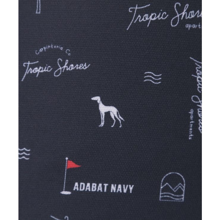 【ADABAT NAVY】ロゴサマープリント半袖ポロシャツ | adabat | 詳細画像15 