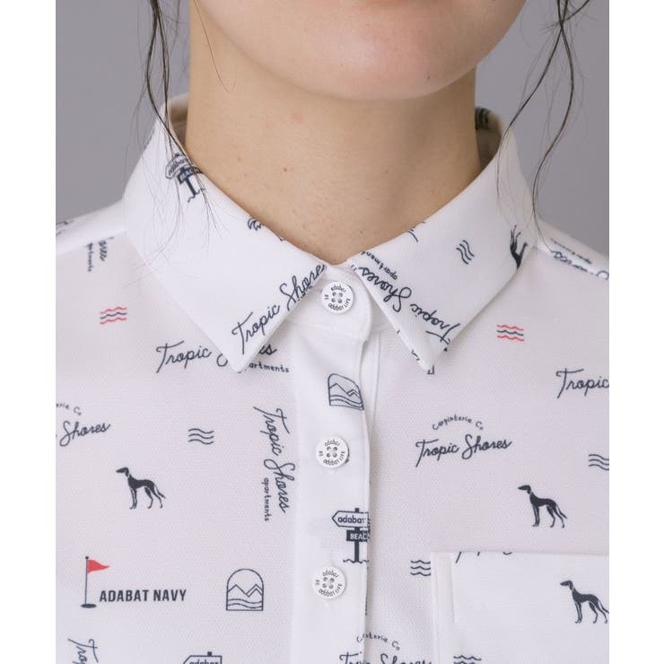 【ADABAT NAVY】ロゴサマープリント半袖ポロシャツ | adabat | 詳細画像19 