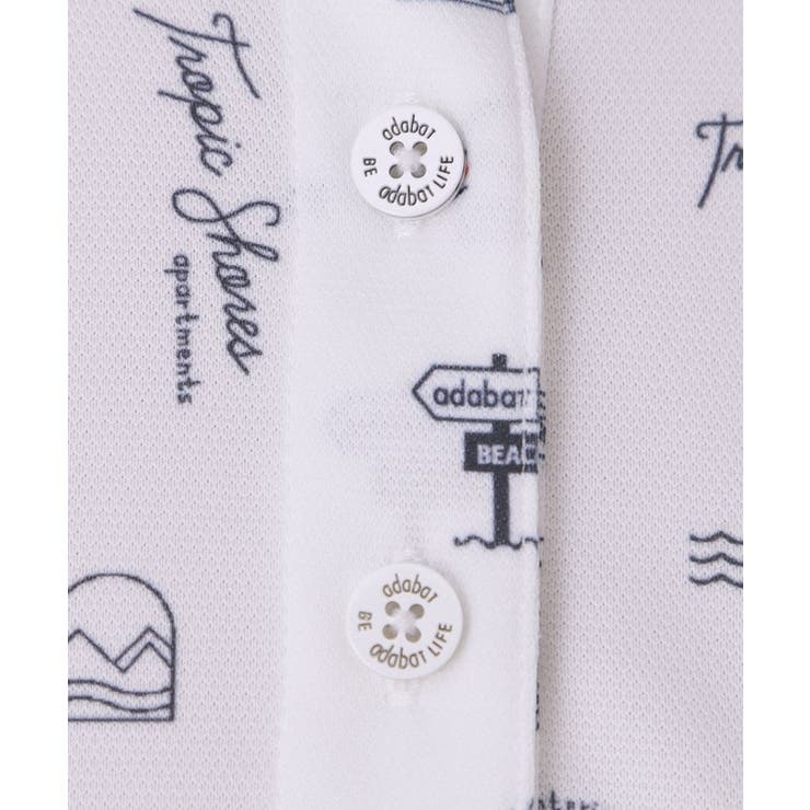 【ADABAT NAVY】ロゴサマープリント半袖ポロシャツ | adabat | 詳細画像24 