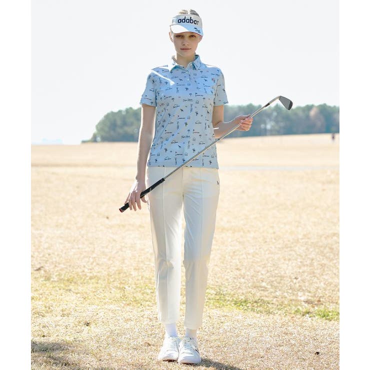 【ADABAT NAVY】ロゴサマープリント半袖ポロシャツ | adabat | 詳細画像6 